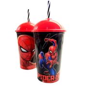 Homem Aranha Copo Shake Vingadores Marvel 500ml Plasútil