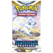 Pokemon Cartas - Espada e Escudo - Tempestade Prateada - Booster com 6 Cards