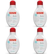 4 SHAMPOOS PARA BEBE FISHER PRICE 400 ML HIPOALERGÊNICO
