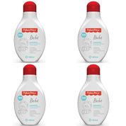 4 SHAMPOOS PARA BEBE FISHER PRICE 400 ML HIPOALERGÊNICO