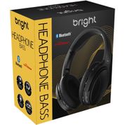 FONE DE OUVIDO BLUETOOTH HEADPHONE BASS BLUET.V5.0 PRET