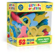 Conjunto Educativo De Eva - Letras E Objetos - Toyster