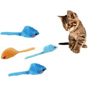 Brinquedo kit 4 Ratinhos Peludinhos com NIP