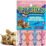 Brinquedo Funcional Interativo para Gatos Pet Games Lagartixas Sortidas, Colorido