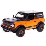 Miniatura Carro Ford Bronco Badlands 2021 1/24 Laranja