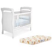 Berço Mini Cama Infantil Amore 773 Branco Com Colchao Qmovi