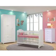 Quarto Infantil 3 Peças New Vitoria 9800 Branco Peternella