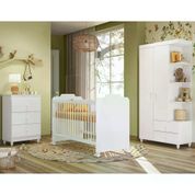 Quarto Infantil 3 Peças New Ternura 9000 Branco Peternella