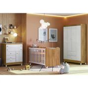 Quarto Infantil 3 Peças New Encanto 9700 Nature Branco Peternella