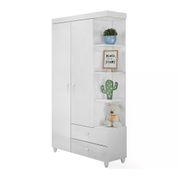 Guarda Roupa Infantil 2 Portas New Ternura 9900 Branco Peternella