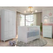 Quarto Infantil 3 Peças New Diamante 6550 Branco Peternella