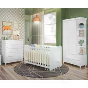 Quarto Infantil 3 Peças New Rubi 6500 Branco Peternella