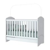 Berço Mini Cama 3 Em 1 Bala de Menta I02 Branco Henn