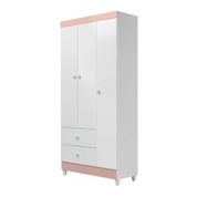 Guarda Roupa Infantil 3 Portas New Vitoria 9500 Branco Flex Peternella