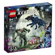 Avatar Neytiri e Thanator contra Quaritch em AMP Suit - Lego 75571