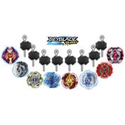 Kit 4 Beyblade Burst Shu Valt Daigo + 8 Lançador Beyblade Burst