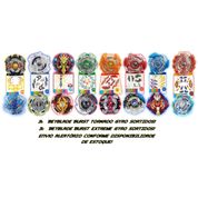 Kit 6 Beyblade Burst + 6 Lançadores + 3 Suporte Grip