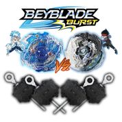 Kit 2 Beyblade Burst 4 Lançador Beyblade Burst