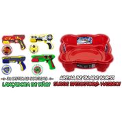 Kit 3 Lançador de Pião 3 Pião Combate + Arena Beyblade Hasbro