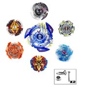 Kit 2 Beyblade Burst Com Lançador Rantaro Daigo Ken Hoji