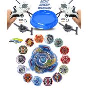 Kit 2 Beyblade Burst + 4 Lançadores Ganhe Mini Arena Tornado Gyro