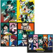 Kit 4 Caderno Brochurão My Hero Academia + 1 Caderno Desenho