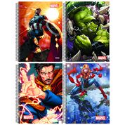 Caderno Marvel Now Espiral Universitário 80 Fls Marvel Vingadores