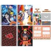 Caderno Naruto Shippuden Espiral 160 Folhas 10 Matérias - São Domingos