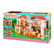 Cenário - Sylvanian Families - Casa do Telhado Vermelho com Luzes - Epoch Magia