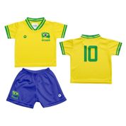 Uniforme Bebê do Brasil Amarelo Torcida Baby