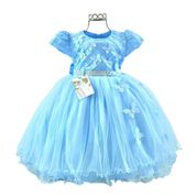 Vestido Fantasia Infantil Cinderela Azul