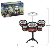 Mini Bateria Musical Com Baqueta Infantil Criança Brinquedo