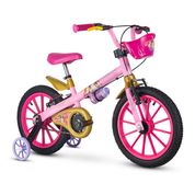 Bicicleta - Aro 16 - Princesas - Nathor - Rosa