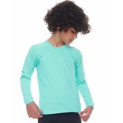 Blusa Infantil Manga Longa de Proteção UV50+ Caribe Azul Cecí