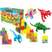 Kit Blocos de Montar Parque Dinossauros Brinquedo Infantil