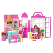 Boneca Barbie e Restaurante Cook 'N Grill Mattel - HBB91