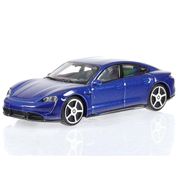 Miniatura Carro Porsche Taycan Turbo S 1/43 Azul