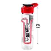 Garrafa Squeeze com Tampa 700ML - carros vermelho