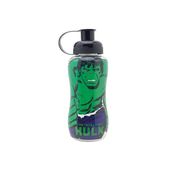 Garrafa Infantil 600ml com tubo de gelo Escolar - Hulk