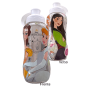 Garrafa Infantil 550ml tubo de gelo Escolar Princesas 1