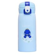 Garrafa Térmica Azul Escolar Infantil 350ml - Dino Az