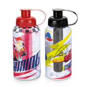 Garrafa Infantil 550ml tubo de gelo Escolar - Carros