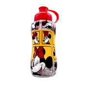 Garrafa Infantil 550ml tubo de gelo Escolar Minnie Quadrinhos