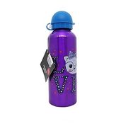 Garrafa squeeze infantil Love Roxa c/ tampa azul 500ml