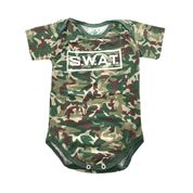 Body bebe Divertido menino SWAT Tamanho G 6-9 meses