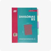 Divisórias Yes B5 para Fichário Transparente c/5 Divisões