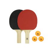 Kit Ping-Pong 2 Raquetes + 3 Bolinhas