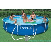 Piscina Armacao de Metal Galvanizado 6503 L (Bomba Filtro 220V) - Intex 28212