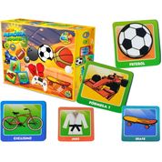 Jogo de Mesa Jogo da Memoria Brinquedo Infantil Esportes