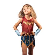 Fantasia Infantil - DC Comics - Mulher Maravilha - Novabrink - Tamanho P